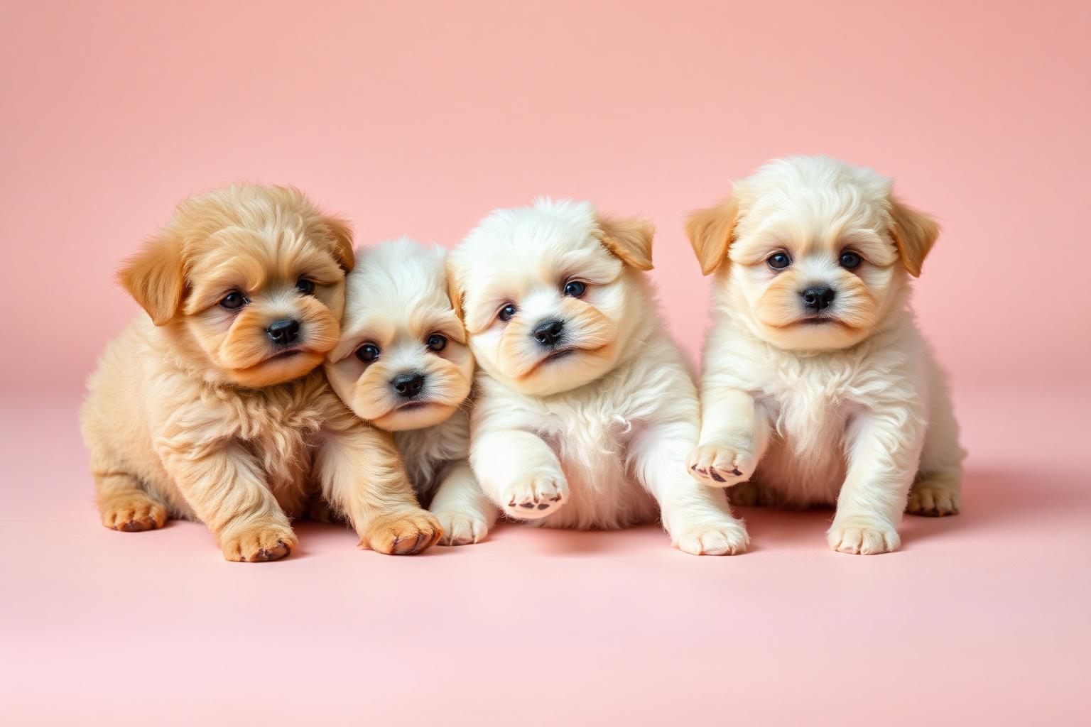 Cachorros Maltipoo de diferentes colores